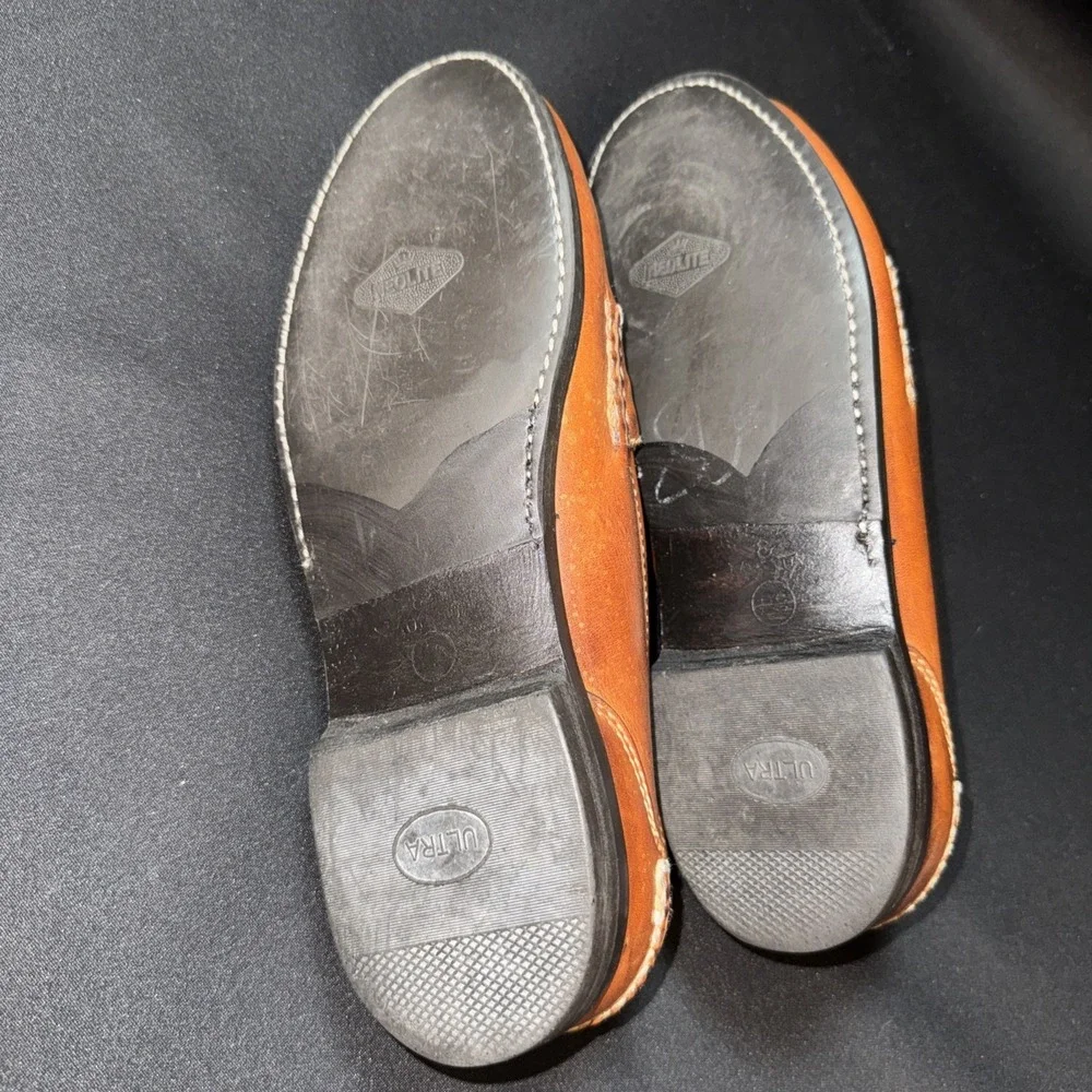 Johnston & Murphy Aristocraft Tassel Loafers Woven Tan Leather Men's 8.5D